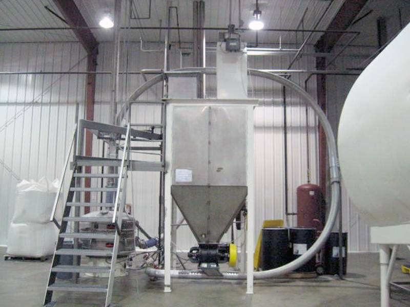 US Systems Bin Vent used for In-Plant Transfer of Bulk Bag to Process