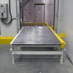 US Systems Power Roller Conveyor for Palletized Bulk Bags