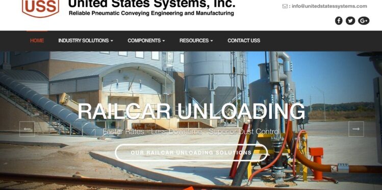 US Systems 2016 Website Screenshot