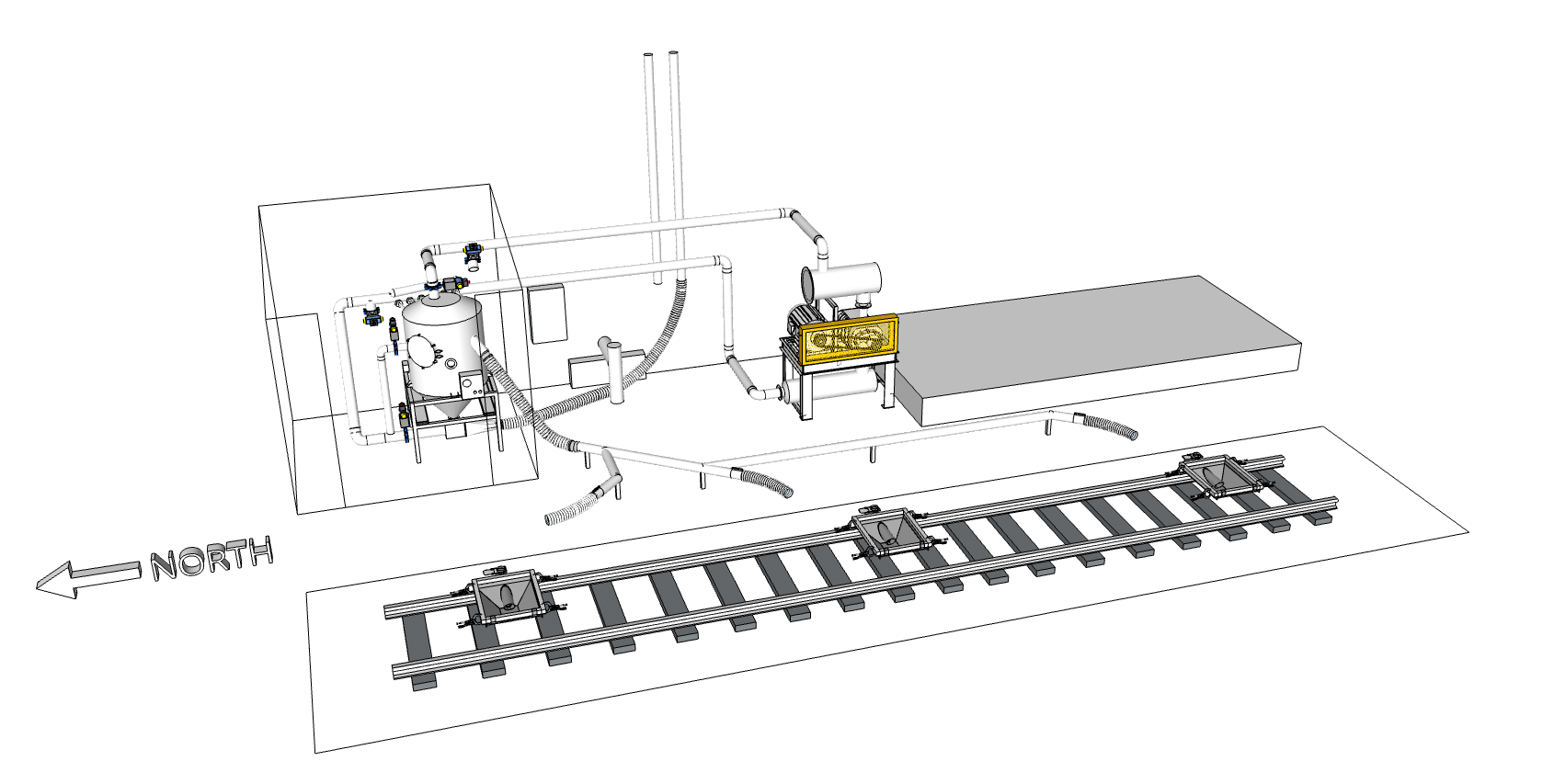 Pneumatic Conveyor for Railcar Unloading