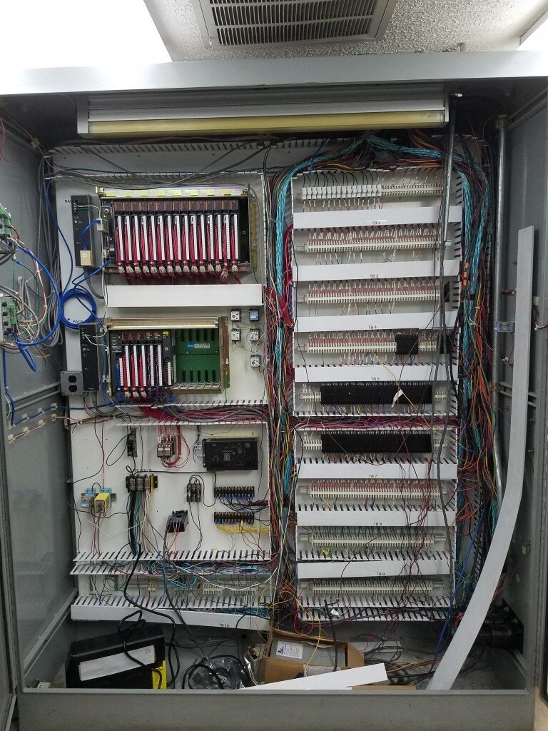 PLC Cabinet Before