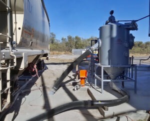 Pneumatic Railcar Unloading