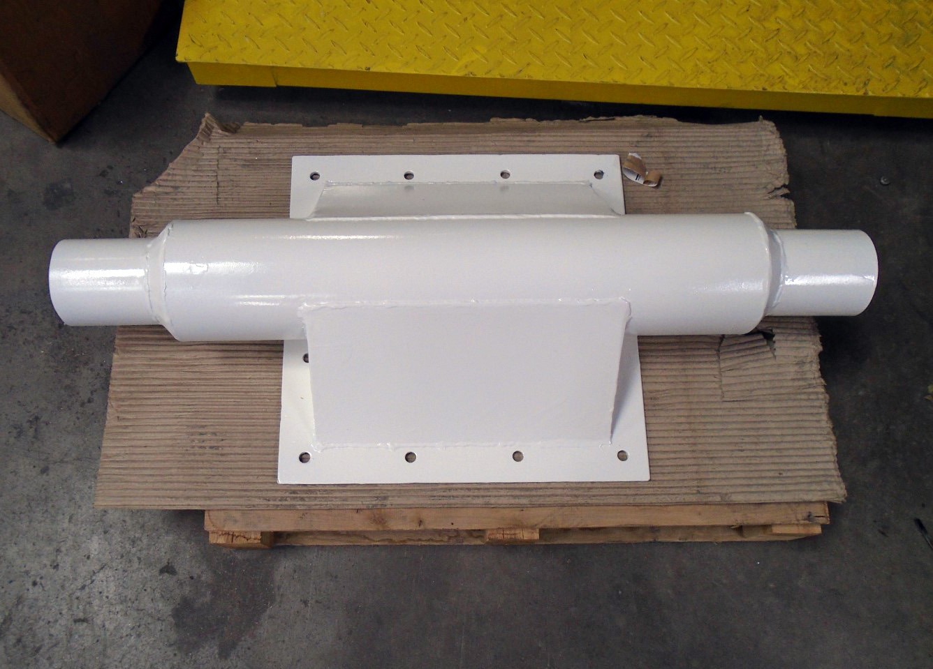USS Blow Thru Adapter for pneumatic conveying rotary airlock valves - Painted Carbon Steel